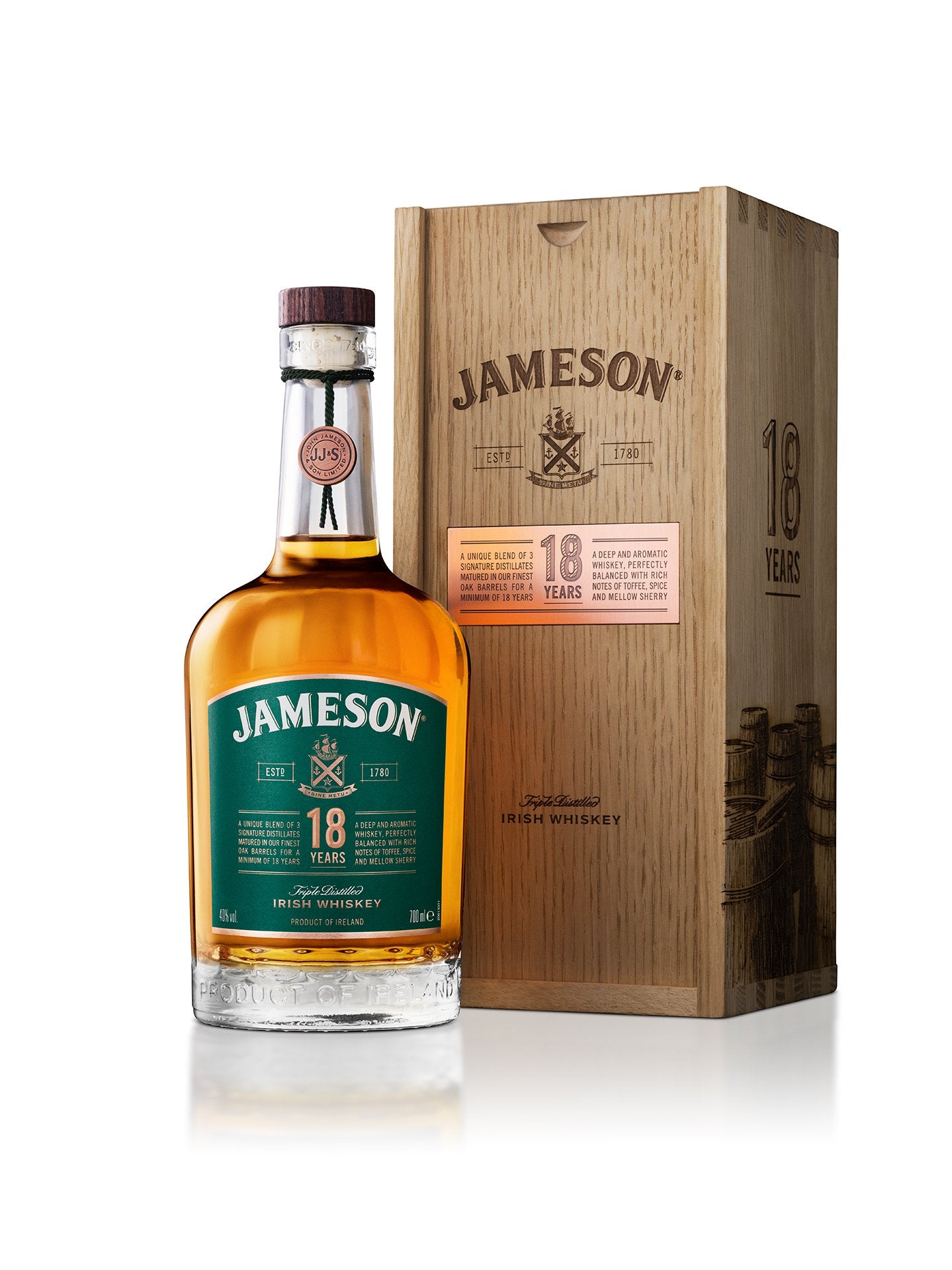 Jameson 18 Year Old Triple Distilled Irish Whiskey