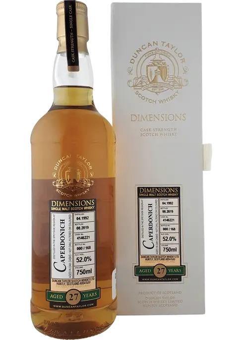 Duncan Taylor Caperdonich Aged 27 Year Single Malt Scotch Whiskey 750ml