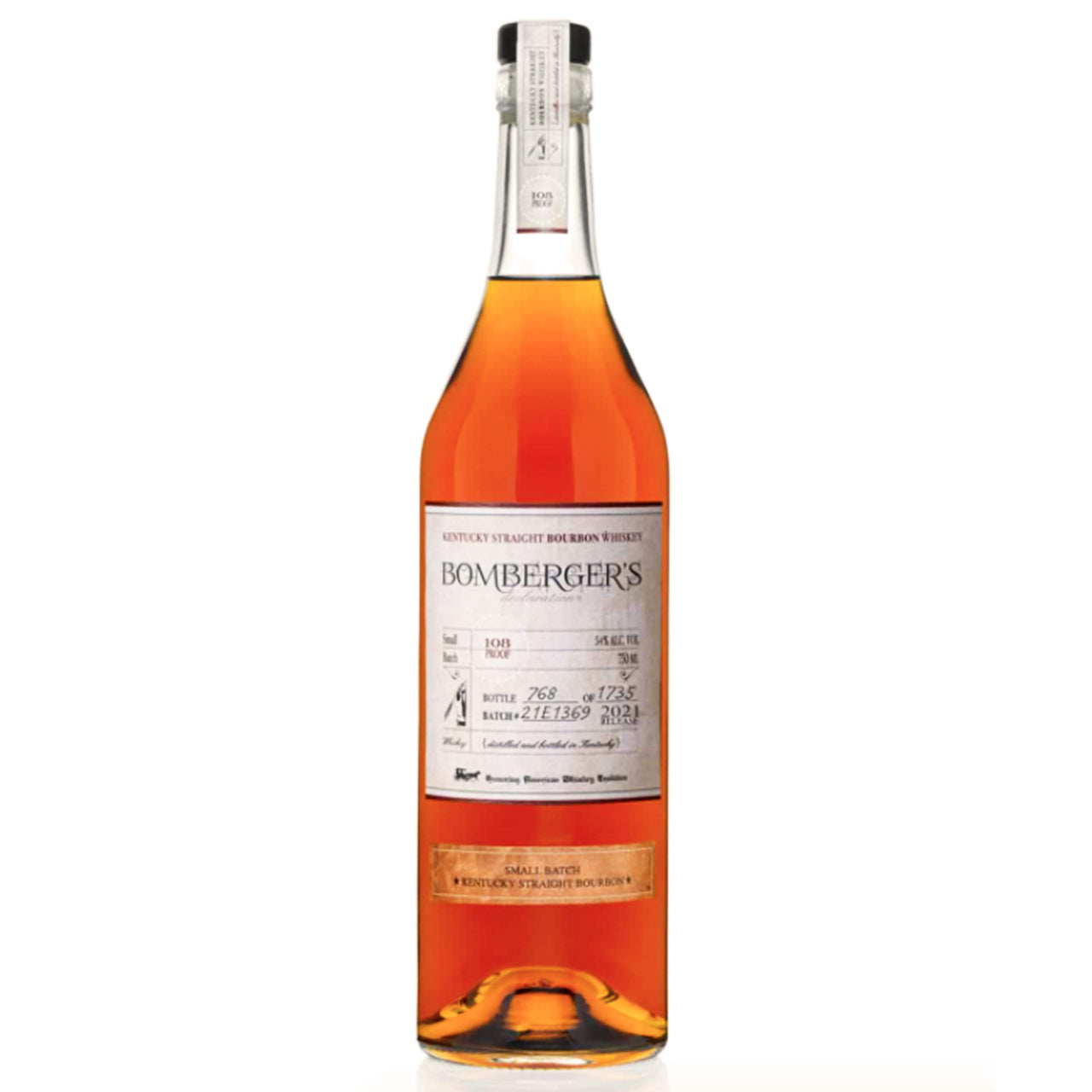 Bomberger’s Declaration 2021 Release Kentucky Straight Bourbon Whiskey